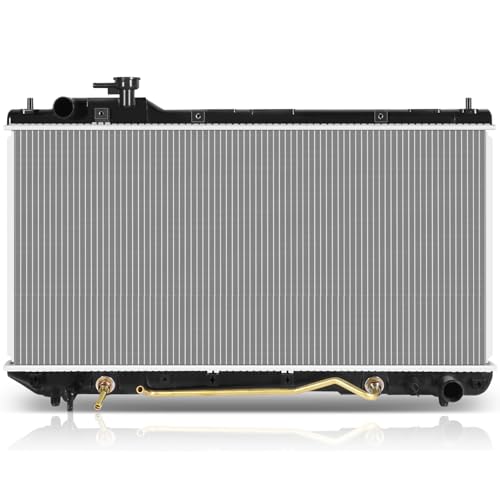 SCITOO Engine Cooling Radiator Assembly Compatible with Toyota RAV4 1998 1999 2000, 2.0L, Replace# 164007A501, 164007A500