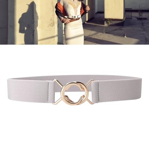 Vintage Wide Stretch Waist Belt for Women – Adjustable Alloy Buckle Elastic Belt for Coats, Shirts, Tops, Dresses3