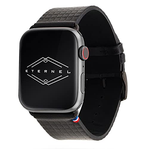 Bracelet Apple Watch Carbone en cuir végétal pour un style élégant au quotidien