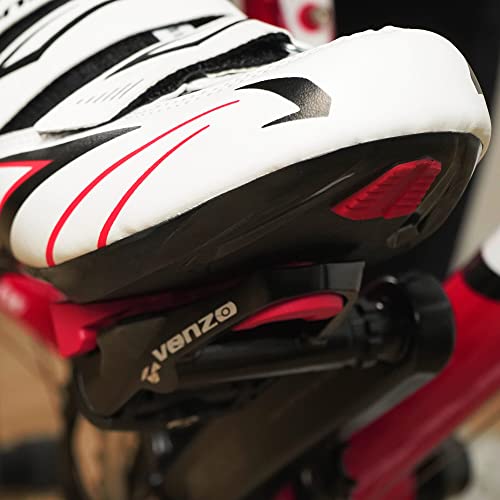 Venzo Road Bike Bicycle Clipless Pedals 9/16" Sealed Compatible With Shimano Spd-Sl Cleats - Fit All Road Cycling Shoes #TOP6
