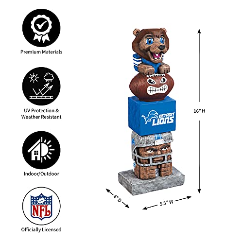 Team Sports America Nfl Detroit Lions 16 Inch Tiki Totem #TOP4