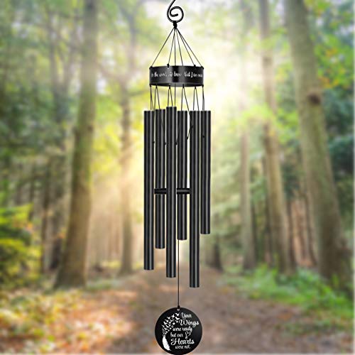 Memorial Wind Chimes For Loss Of Loved One Sympathy Gifts Loss Of Mother Father Wife Husband Daughter Large Angel Windchimes Garden Patio Home Déco Your Wings Were Ready But My Heart Was Not #TOP5