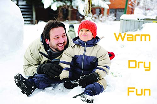 Northside Frosty Winter Snow Boots For Boys With Matching Waterproof Mittens, Size: 8 M Us Toddler - Black/Blue (Blue) #TOP4