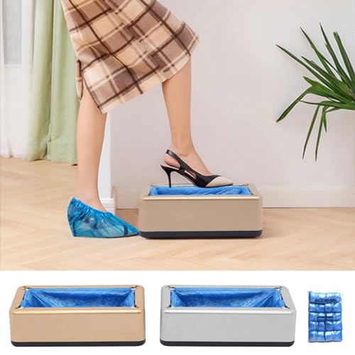 Dispensador automático de fundas para zapatos, protectores desechables para higiene del hogar y la oficina, viajes y uso en interiores