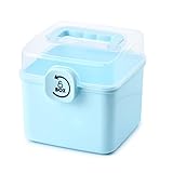 alslovkar Boîte Multi-Usage À Pharmacie avec Fermeture Sécurisée pour Enfants, Multicouche,Rangement Medicament, pour Urgences, Boîte De Premiers Soins