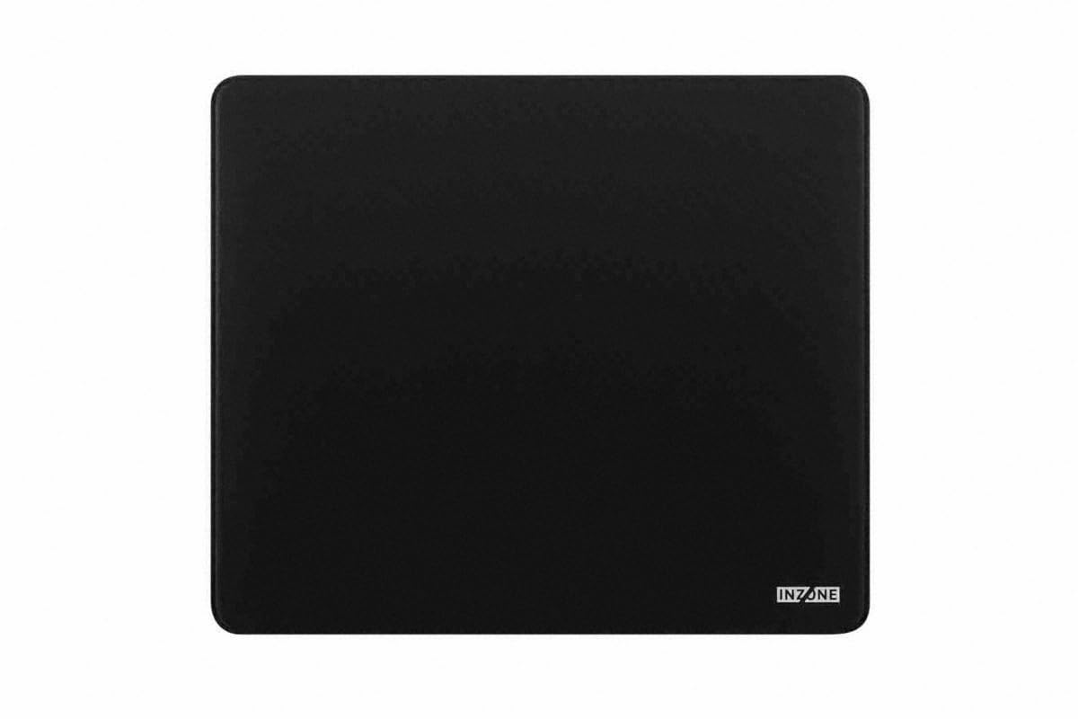 Sony INZONE Mat-​F Tapis de Souris Gaming - Grand 480x400mm, Surface de Glisse de précision, Base SlimFlex antidérapante, Bords Cousus à Profil Bas, Contrôle FPS, Antidérapant, PC Gaming - Noir