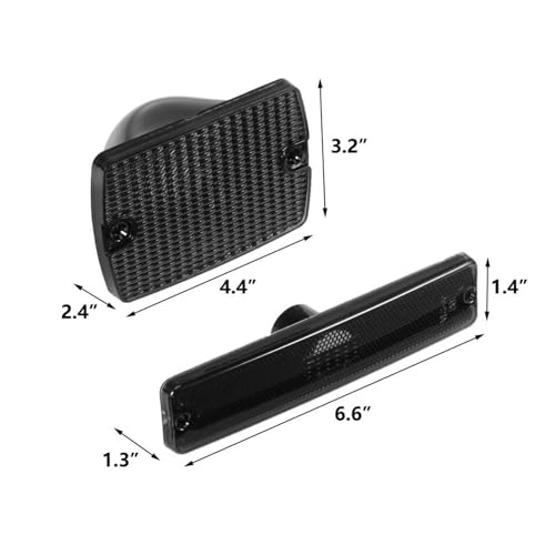 Intermitentes ahumados Jeep Wrangler YJ que optimizan la visibilidad lateral delantera 3