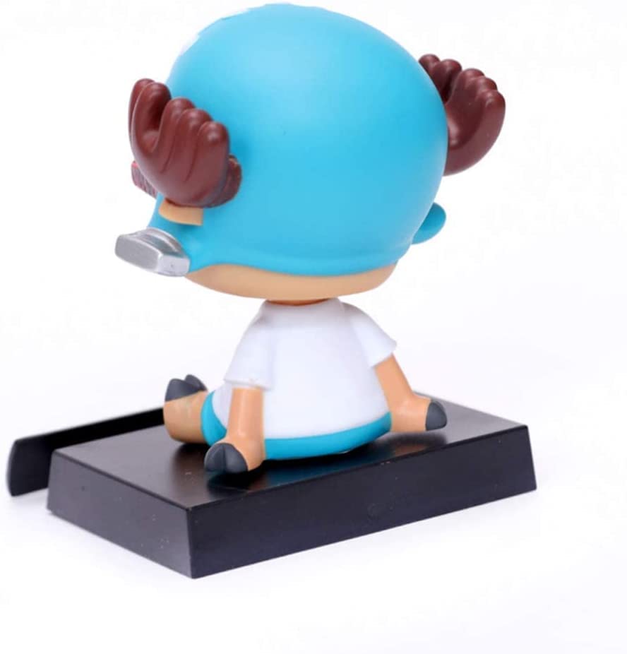 Image of AUGEN Super Hero Tony Chopper One Piece Action Figure Limited Edition Bobblehead with Mobile Holder for Car Dashboard, Office Desk & Study Table (Pack of 1)