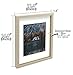 Frametory, 11x14 Picture Frame with Mat for 8x10 Photo - Country Rustic Style - High Definition Glass Wide Molding - Preinstalled Wall Mounting Hardware (Rustic Beige, 1 Pack)