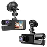 1080P Dual Dash Camera for Car Front and Inside Dashcam Car Security Video Recorder,170°Wide Angle Vehicle Cam,WDR,G-Sensor,2’’ IPS Screen,Loop Recording,Night Vision (Dual Dash Cam with 32G Card)