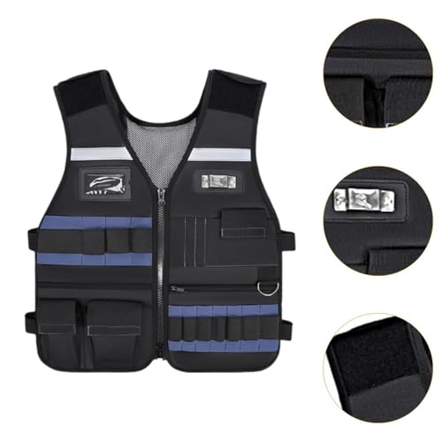 Electrician Tool Vest Electrical Work Clothes Wear Resistant Tool Vest for Engineer Technician Carpenter4
