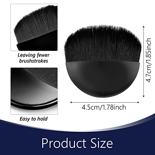 Grevosea 4 Pieces Paint Flat Brush Applicator Black Modge Podge Brushes Artist Drawing Brush Basic Diamond Painting Brush For Gesso Oil Paint Watercolor Furniture Brush Cleaner (Black) #TOP1