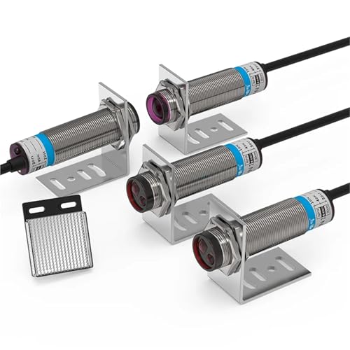 Sensor láser pasante M18 PNP NC para alineación precisa a 30 metros sin errores 5