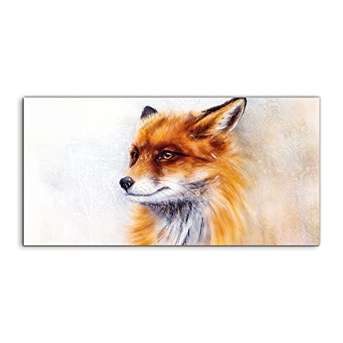 Tableau acrylique 120x60cm art photo murale salon chambre renard