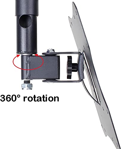 Support TV plafond réglable en hauteur 1m avec charge de 45 kg