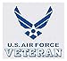 United States Air Force Veteran Logo Car Decal US Military Gifts USAF Products