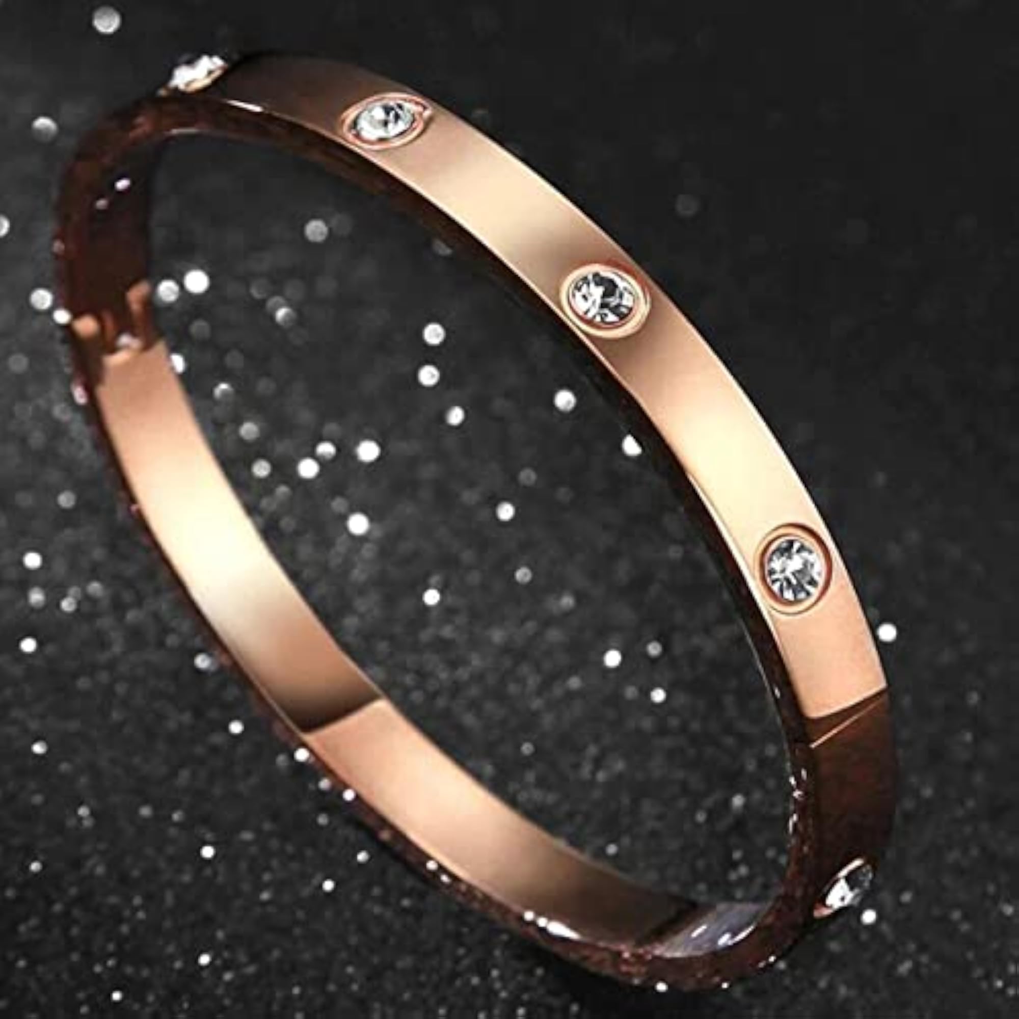 Contemporary Plated Love AD Bracelet