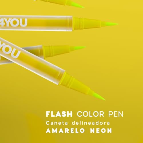 Océane Caneta Delineadora Amarela - Flash Color Pen Neon Yellow 4You 1,2Ml