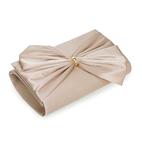 CHARMING TAILOR Satin Bow Formal Bag Women Evening Purse Elegant Clutch Handbag Wedding/Prom/Party - Image 4