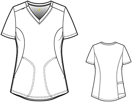 WonderWink Women's Moto V-Neck Scrub Top - Image 2