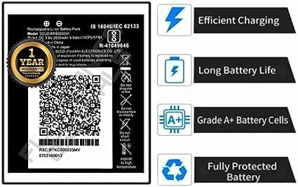 Image of MFB260001 Battery for Reliance Jio 4G Router JioFi 3 (JMR540, JMR541) JioFI 4 (JMR1140) Battery with 1 Year Warranty**** (Z66)