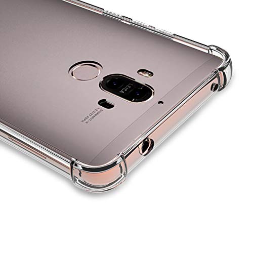 Icovercase Compatible With Huawei Mate 9 Case, Crystal Clear Soft Tpu Shock Absorption Bumper Slim Thin Case -Clear #TOP3