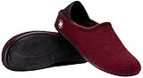  Beppi Felt Frauen-Slipper - Gästeschuhe & Hausschlappen für Daheim - Rot - 35