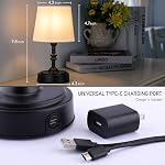 O’Bright Seraph Mini – Cordless LED Table Lamp with Dimmer, Built-in Rechargeable Battery, 3-Level Brightness, Patio Table Lamp, Bedside Night Lamp, Ambient Light for Restaurant, Black - Image 4