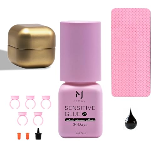 M J JOMAY Cola para Extensão de Cílios Senstive Ultra Forte Adesivo Profissional para Cílios 5Ml Tem