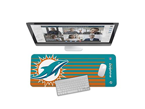 Image of SOAR NFL Unisex Multifunctional Desk Mat for Desktop, (31.5 inchx12 inch) - Ultra Soft Fabric with Non-Slip Rubber Backer - Water Resistant & Durable Nylon Stitching - Officially Licensed NFL, Desk Pad