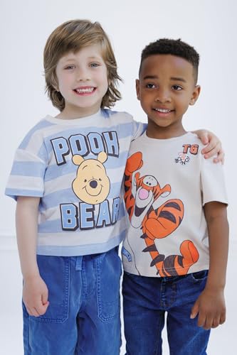 Disney Winnie the Pooh Toddler Boys' 2-Pack T-Shirts Tigger Blue Peach 2T - image 2