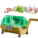 Cortador de verduras con hoja de acero inoxidable para cortar eficientemente cebolletas, puerros y hierbas