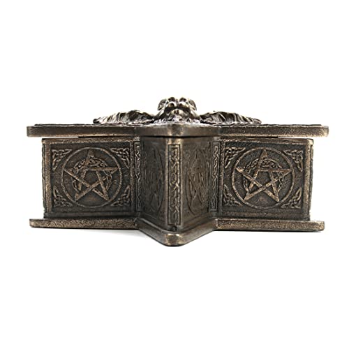 Boîte à bijoux Baphomet Pentagramme en résine Veronese Design - 5