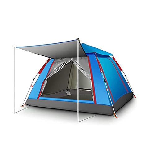 Outdoor Camping Family Tents, Green/Blue Spacious Portable Water-Resistant Tent, 215&;215&;140CM /240&;240&;154CM