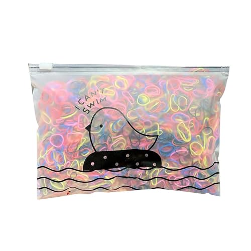 Gomas para el pelo para niñas, 1000 unidades, gomas elásticas para el pelo, gomas elásticas para el pelo, gomas elásticas para el pelo, gomas de pelo, pequeñas bandas para coletas