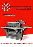  Automatische Besäum- und Zuschneid-Kreissäge. Modell KB8. Firmenprospekt.