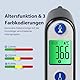 Ohrthermometer für Baby Erwachsene, Ohr Fieberthermometer mit Altersmessung und farbcodierte Temperaturanzeige, digitales infrarot-Thermometer mit 21*Einweg-Schutzkappen