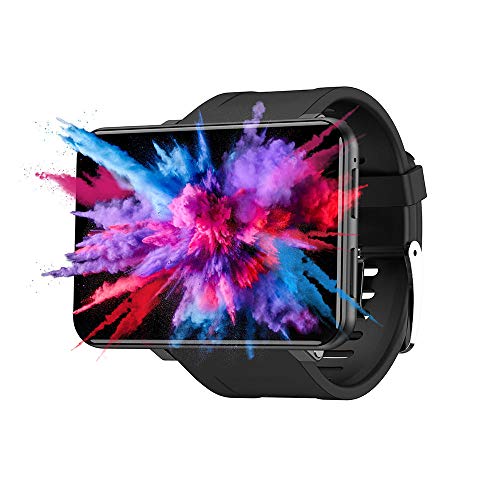 e-tsuhan [フェイスロック解除] TICWRIS MAX 2.86インチHDスクリーンスマートウォッチ3G + 32G 4G-LTE 2880mAhバッテリー容量8MPカメラGPSウォッチフォン S201623129 (ブラック) [並行輸入品]