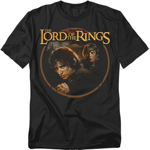 Popfunk The Lord of The Rings Frodo & Sam Band Unisex T-Shirt, Black, 2XL