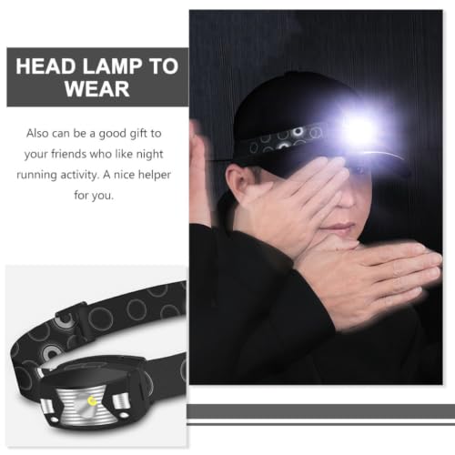 Linterna frontal LED con sensor inteligente y luz potente de exterior 3