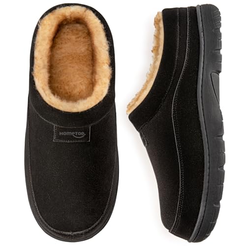 HomeTop Memory Foam Moccasin Slippers