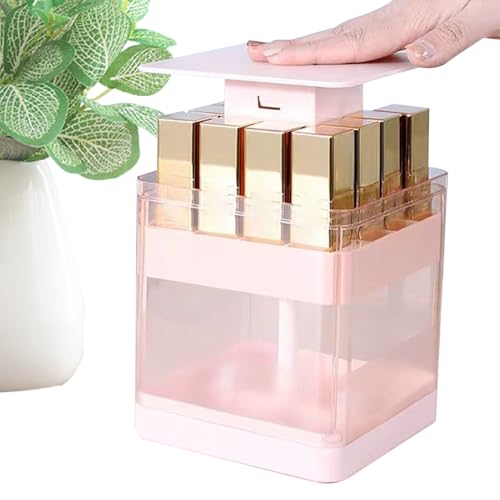 Generico Portarossetti - Soluzione Compatta Per Profumi,Contenitore Trasparente Portatile Con 12 Scomparti Per Bagno Trucchi Viaggi E Casa