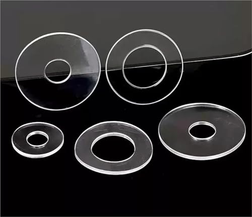 Lkq-������ M1.2 M1.4 M1.7 M1.8 M2 M2.5 M3 M4 Hard Plastic Pvc Transparent Insulating Flat Washer, �������肵�Ă��đϋv��������(M1.7x3.6x0.5mm(200