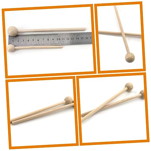 Toyvian 2 pares de baquetas redondas livianas para batería para principiantes con agarre cómodo para práctica miniatura 7