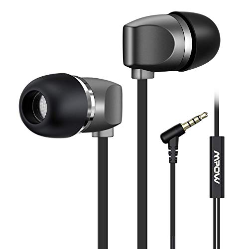 Mpow Auricolari con Cavo Stereo Universale, WH5 Auricolari in-Ear con Microfono Vivavoce, Auricolari con Jack da 3,5mm per iPhone, LG, Samsung, Sony, Huawei ed Altri Smartphone
