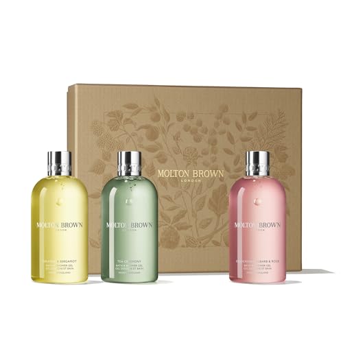 Molton Brown Tea Ceremony Gift Set - Eau de Parfum 0.25 fl. oz. Body Wash 10 fl. oz. Luxury Scented Bath & Shower Gel Fragrence Gift Set for Women, Mothers Day
