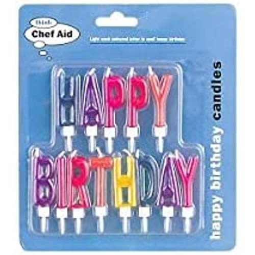 Chef Aid Happy Birthday Candle Set