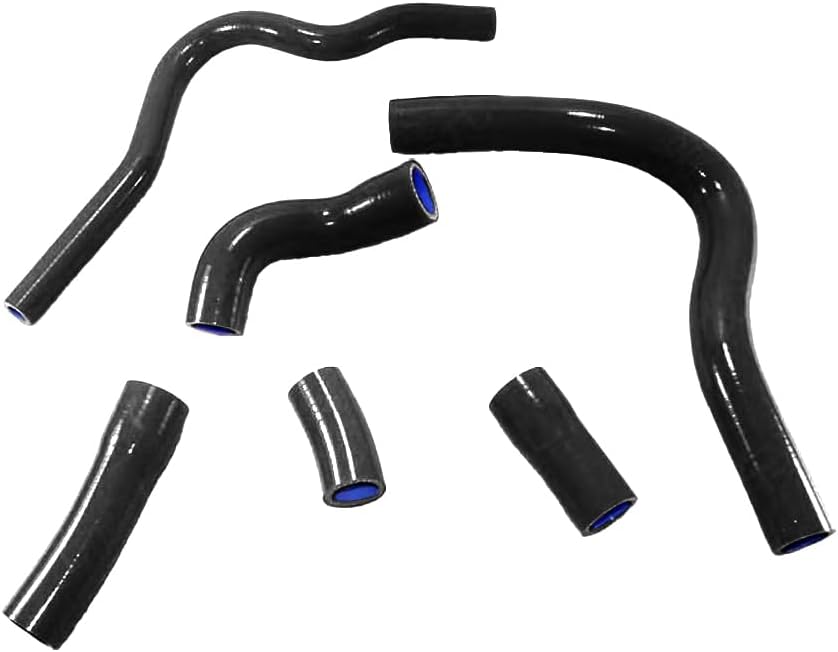Motorcycle Silicone Radiator Heater Coolant Tube Pipe Hose Kit Compatible with Yamaha YZF-R1 2004-2006 3ply 4mm (Red)