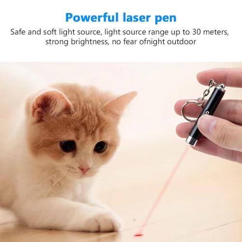 Image of (Set of 2pcs) Victory Sports MART Laser Light for Kids to Play Laser Light Pointer for Cat, Toys for Indoor, 3 Adjustable Lights Pet Interactive Cat Dog Toys to Keep Busy, Multicolour