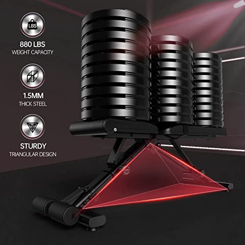 PASYOU Adjustable Weight Bench,880LB Weight Capacity for Strength Training Bench Press Foldable Incline Decline Bench for Full Body Workout PA500 - Image 4